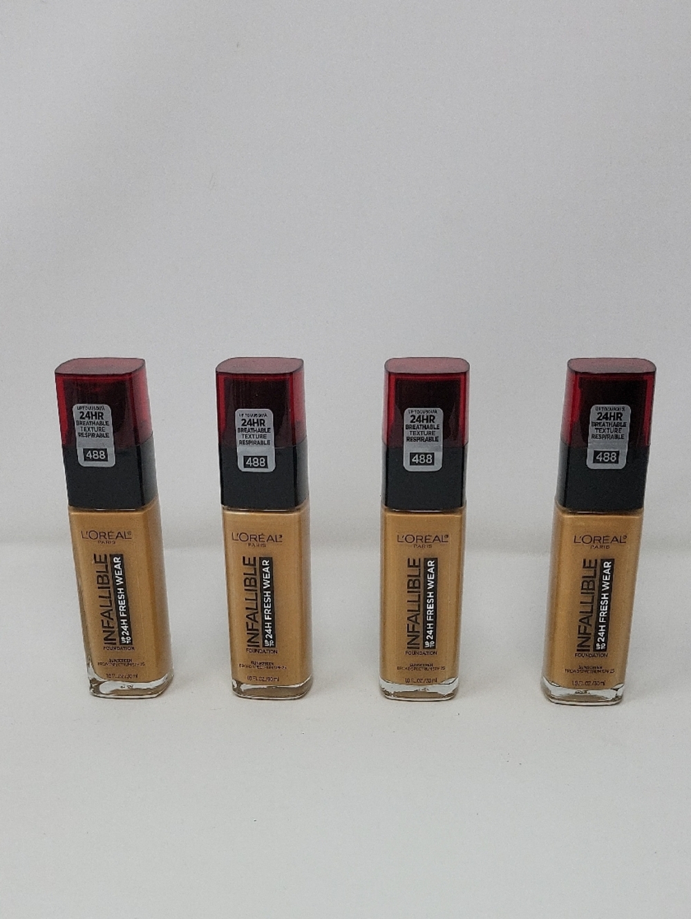 L'Oreal Infallible Fresh Wear Foundation - Carmel (488) x4